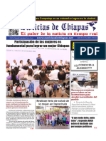 Periódico Noticias de Chiapas, Edición Virtual Sábado 09 de Marzo de 2024