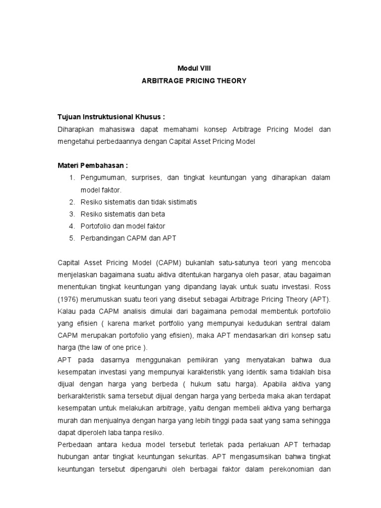 Contoh Soal Dan Jawaban Capm Dan Apt Guru Paud