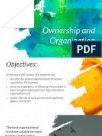Ownership and Organization