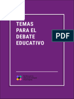 Temas para El Debate Educativo
