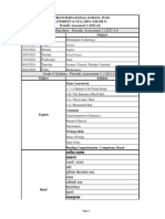 Syllabus Datesheet Grade 8 Periodic Assessment 2 2023-24