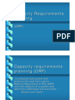 Capacity Requirement Planning