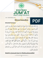 030 Khutbah Jumat Majelis Tabligh PDM Bantul - Shiyam Ramadhan