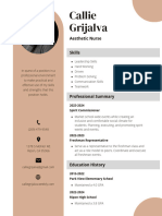 Brown Digital Marketing Resume