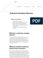 Calcium Oxalate Stone - Causes, Prevention, Treatment - National Kidney Foundation