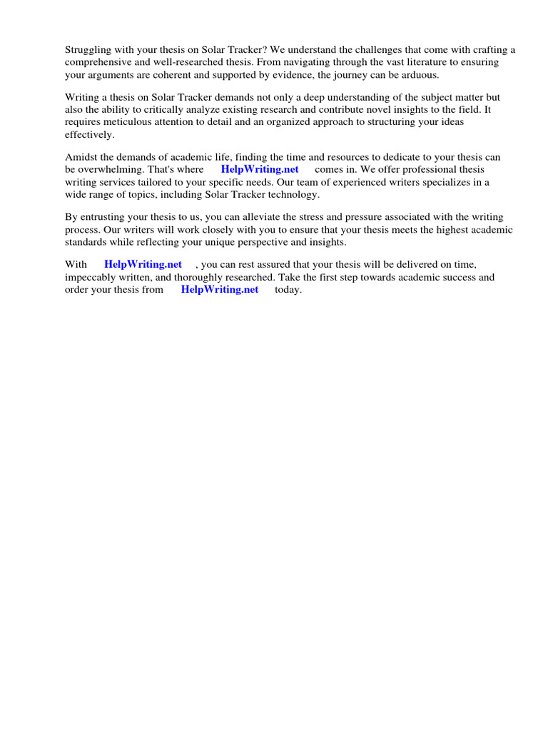 Thesis Solar Tracker Pdf Solar Power Solar Energy