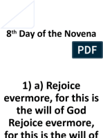 8th Day of The Novena