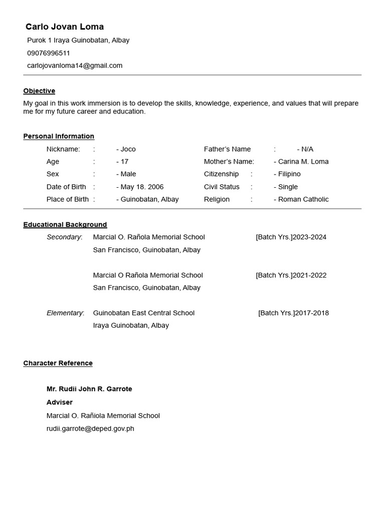 Joco Resume PDF