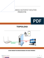 Konfigurasi Hotspot Router