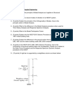 Final Exams - Earthquake Engineering