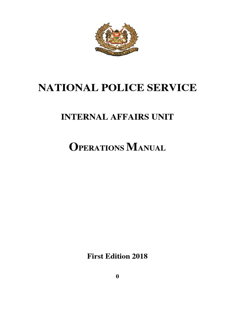 IAU Operations Manual Overview | PDF | Search Warrant | Police