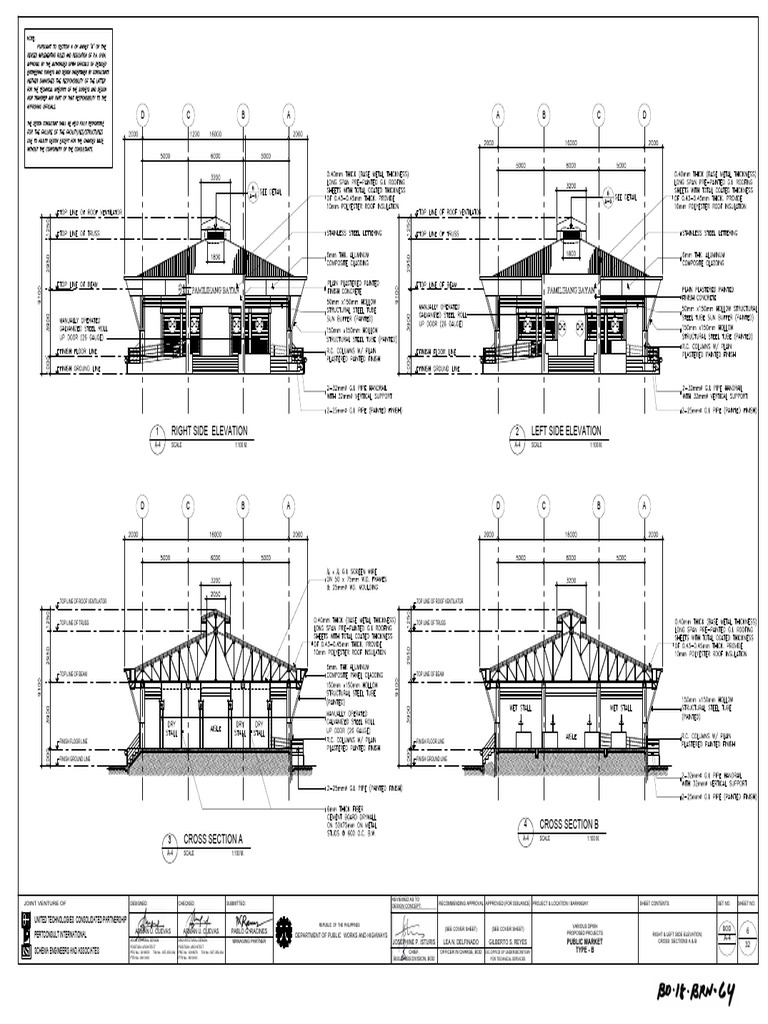 Architectural Elevations and Sections | PDF | Buildings And Structures