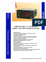 ESM-3712-CN 77 X 35 DIN Size Digital, ON / OFF Cooling Controller