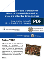 III Foro de Jovenes de Las Americas - Proceso de Participacion 2011 - 2012