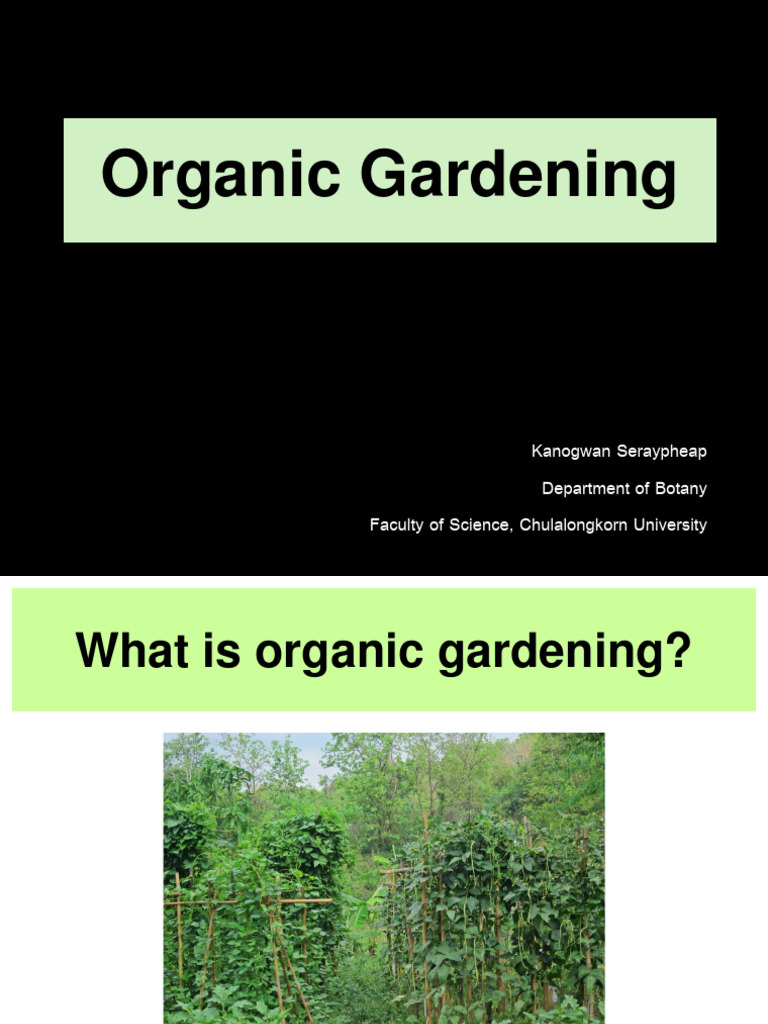 View of Benefits of Organic Gardening Practices | PDF | Science & Mathematics