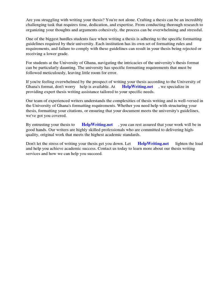 University of Ghana Thesis Format PDF Microfinance Libraries