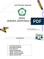 Asas Otonomi Daerah Dan Sistem Otonomi