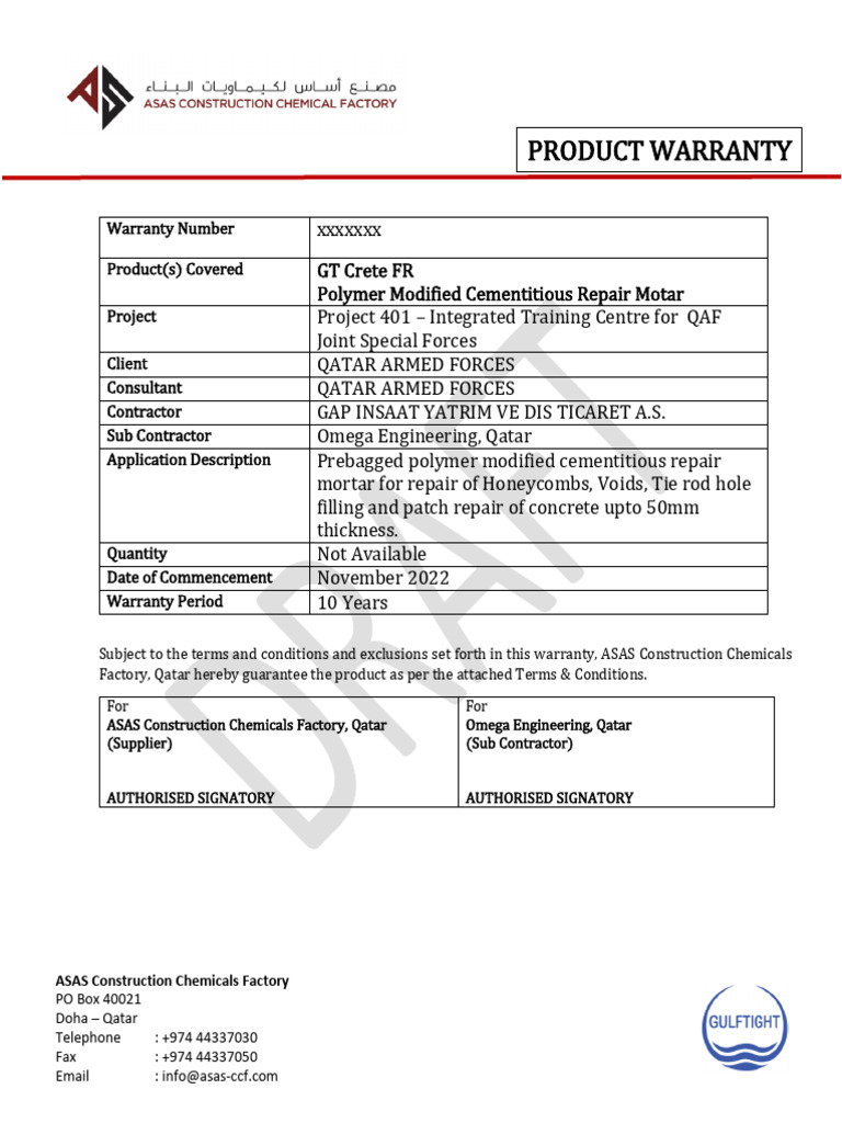 GT Crete FR Product Warranty Details | PDF | Arbitration | Arbitral ...
