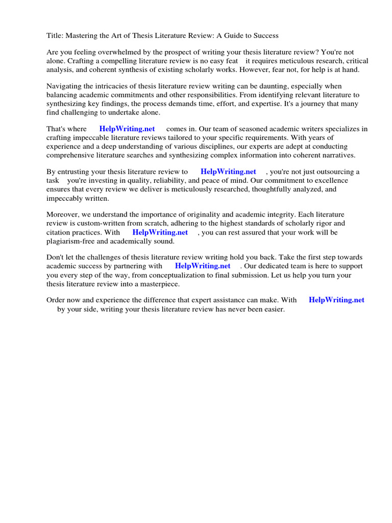 how-to-write-thesis-literature-review-pdf-thesis-academic-publishing