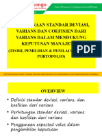 4 - Penggunaan Standar Deviasi, Varians Dan Coefisien Dari Varians