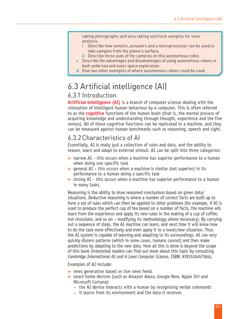 Overview of Artificial Intelligence | PDF | Artificial Intelligence ...