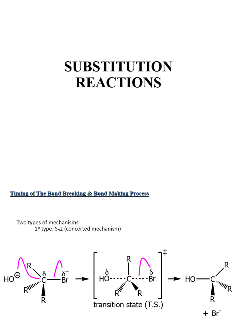 Substitution 1 2 Download Free Pdf Molecules Chemistry