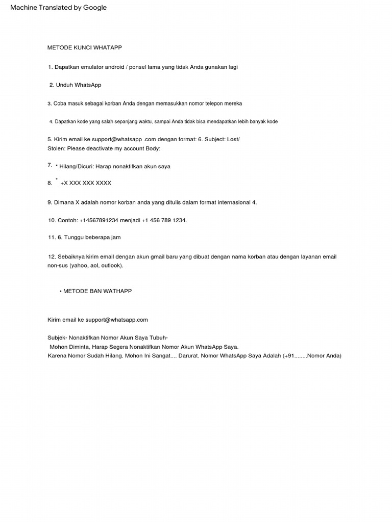 Wathapp Ban and Unban Method | PDF