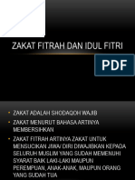 Zakat Fitrah Dan Idul Fitri