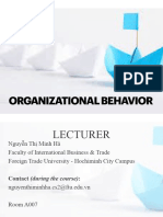 Chapter 1 - What Is Organizational Behaviour