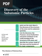 Physical Science SHS 2.2 Discovery of The Subatomic Particles