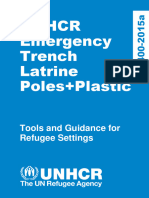 D400-2015a Emergency Trench Latrine Design Poles and Plastic (UNHCR, 2015)