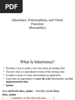 Inheritance in Object Oriented Programming