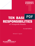 Ten Basic Responsibilities For Nonprofit Boards BoardSource