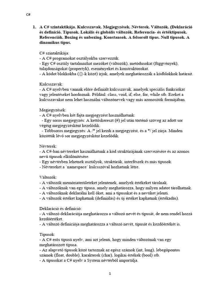 Csharp pdf