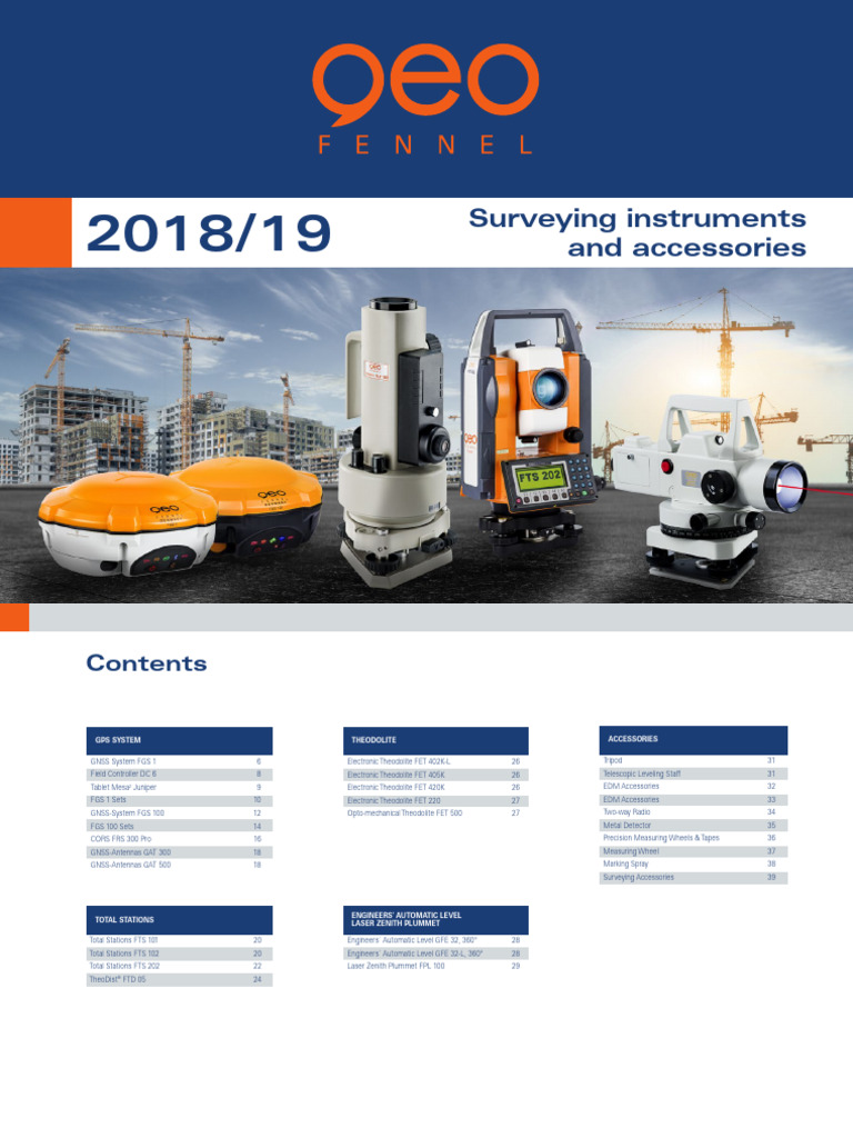 GF Catalogue Surveying Instruments 2020 EN PDF
