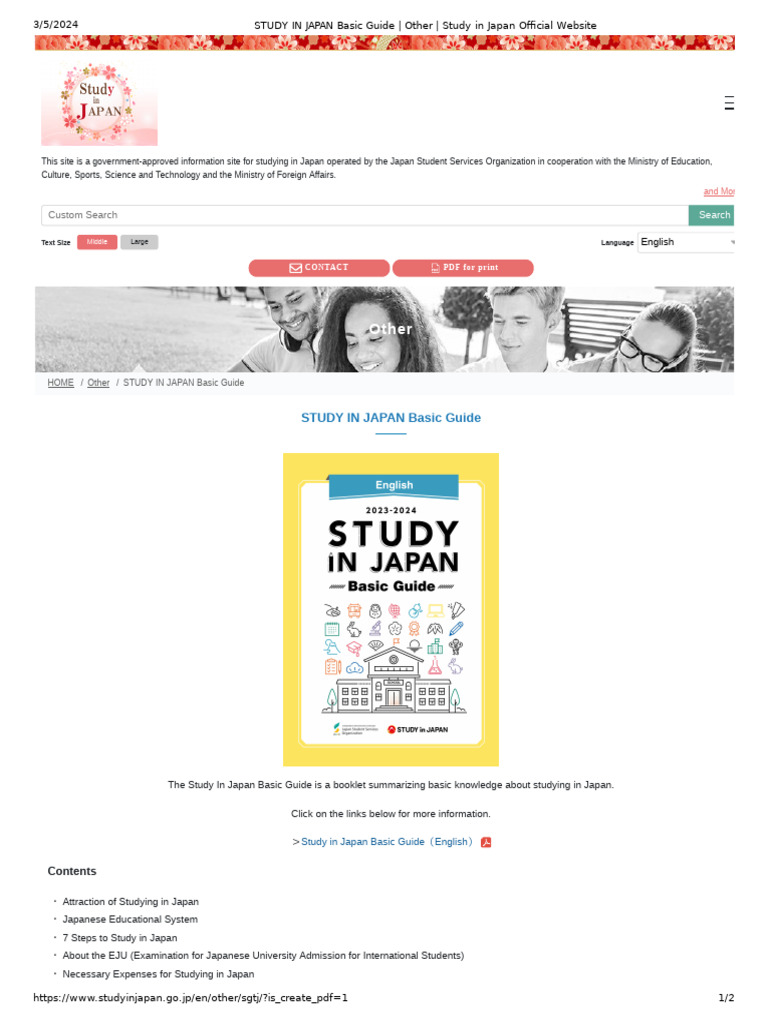 Study in Japan | PDF | Japan | Asia