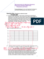 Workshop Five Actvities Production and Costs