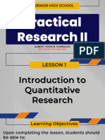 PR II - Lesson 1 Quantitative Research