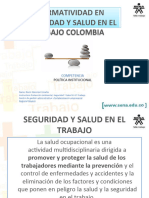 Normatividad en Seguridad Y Salud en El Trabajo Colombia: Política Institucional