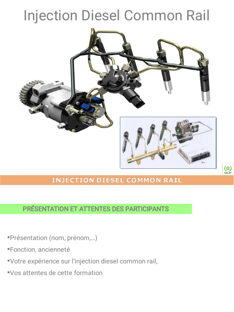 Système d'Injection Diesel Common Rail | PDF | Injection (moteur ...