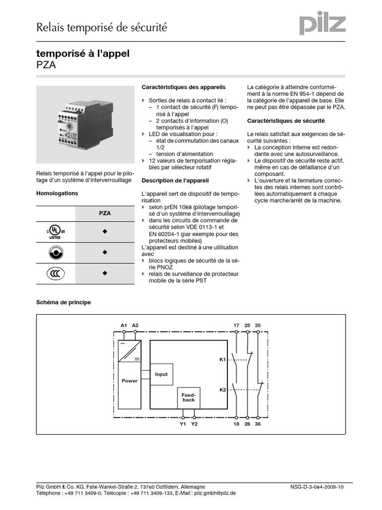 Schéma de câblage relais temporisé PDF Électromagnétisme Électricité — free download