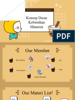 Konsep Dasar Kebutuhan Manusia