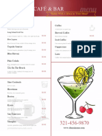 Drinks Menu