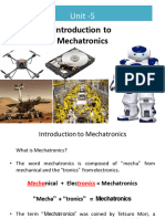 Unit 5 - Mechatronics, Hydraulic and Pneumatic actuationFME&M