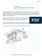 7.4 Solar Shading Calculations and Design of Overhangs