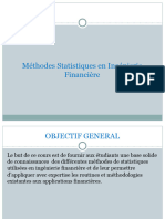 Methode Statistique en Ingénierie Financière