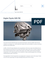 Engine Specifications For Toyota 3GR-FSE, Characteristics, Oil, Performance