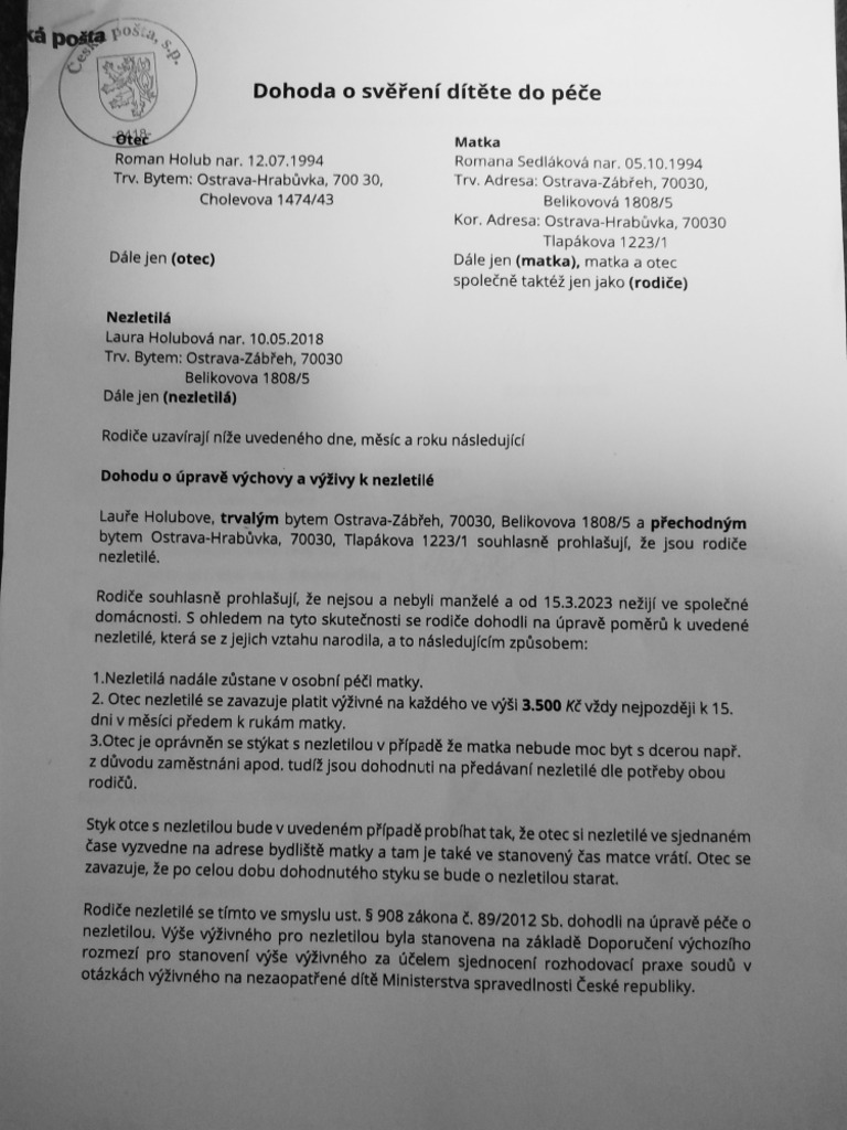 Dohoda O Sv en Dit te PDF