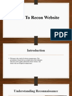 How To Recon Website