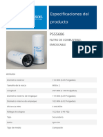 Especificaciones Del Producto: Filtro de Combustible, Enroscable